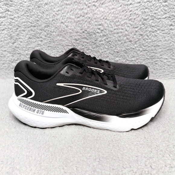Brooks Glycerin GTS 21 Womens Size 10.5 Running Shoes Black Gray White - Picture 1 of 9